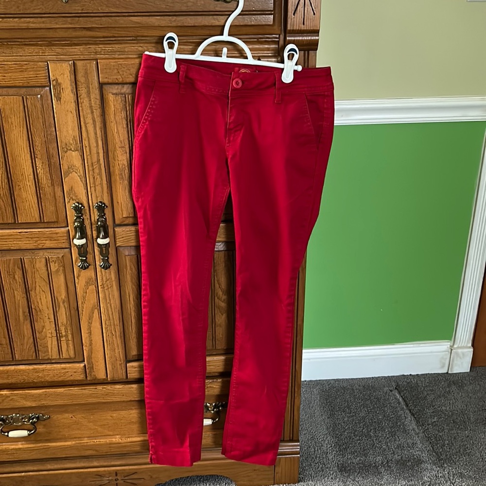 Dickies Red Skinny Jeans Size 3